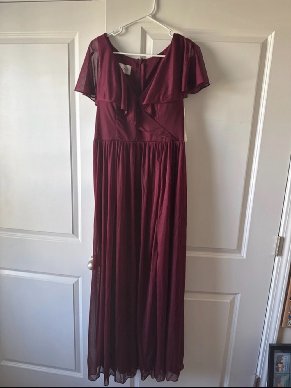 Azazie Jael Cabernet Bridesmaid Dress
